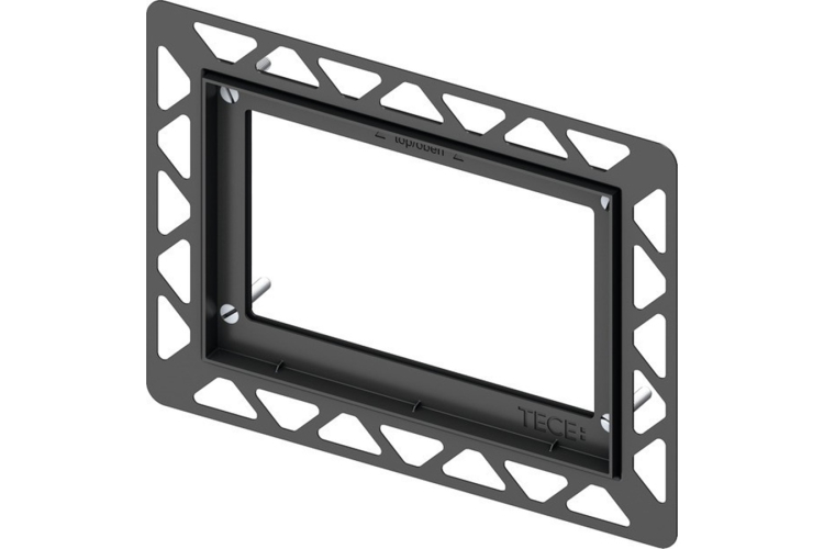 Рамка для монтажу панелей змиву TECEloop/square врівень зі стіною, чорна (9240647) зображення 2