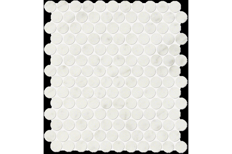 ROMA DIAMOND CARRARA ROUND GRES MOSAICO 29.5x32.5 FNJC  (мозаїка) зображення 1