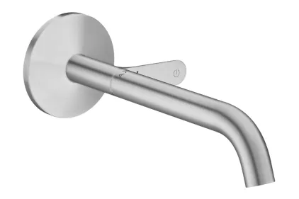 Змішувач AXOR One Select 220 для умивальника зі стіни, Stainless Steel Optic (48112800)
