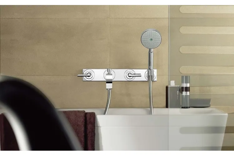 Змішувач Axor Citterio 222 Lever для ванни врізний зі стіни на 3 отвори, Polished Black Chrome 39442330 image 3