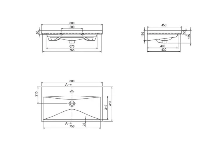 Тумба ВІНТАЖ 80 см з умивальником Elite, білий глянець image 6