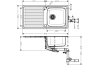Кухонна мийка S4113-F400 на стільницю 975х505 з сифоном automatic (43338800) Stainless Steel зображення 2