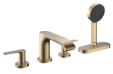 Змішувач Vivenis врізний на край ванни 4 отв з sBox, Brushed Bronze (75444140)
