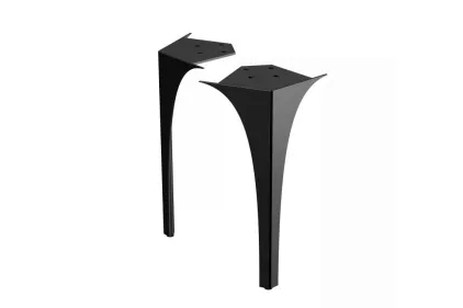 Ніжки меблеві LOUIS 82 см передні, чорний глянець (2 шт.) 190641