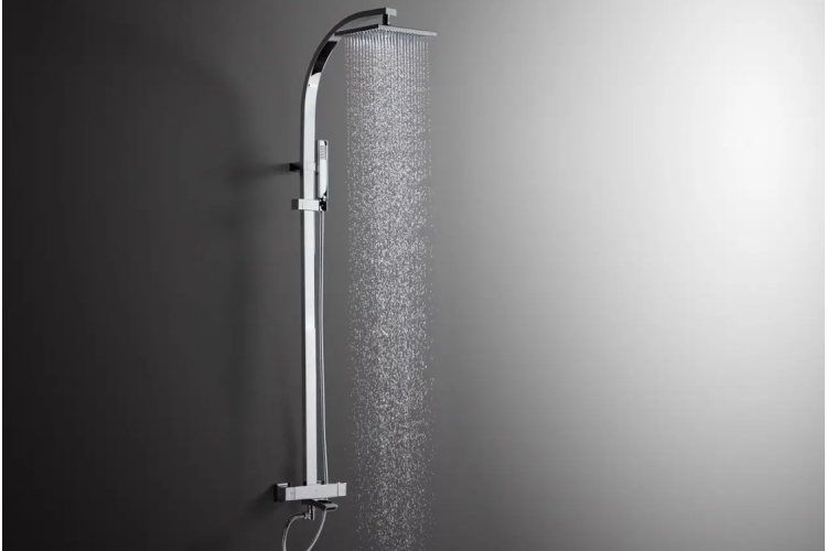 Душова стійка BEND MIX 1551 h для ванни: термостат + ручний душ, хром (100089200) image 3
