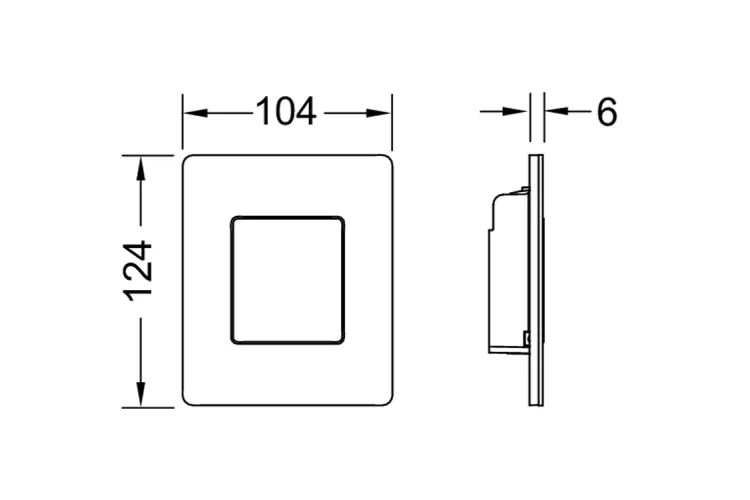 Панель змиву TECEsolid для пісуара, білий матовий (9242433) image 3