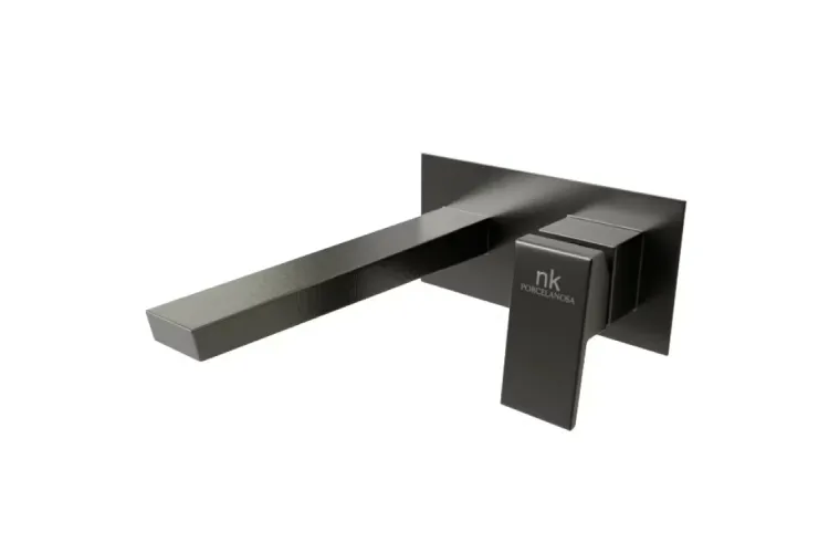 SQUARE, Зовнішня частина змішувача прихованого монтажу для умивальника, brushed titanium (100281886) зображення 1