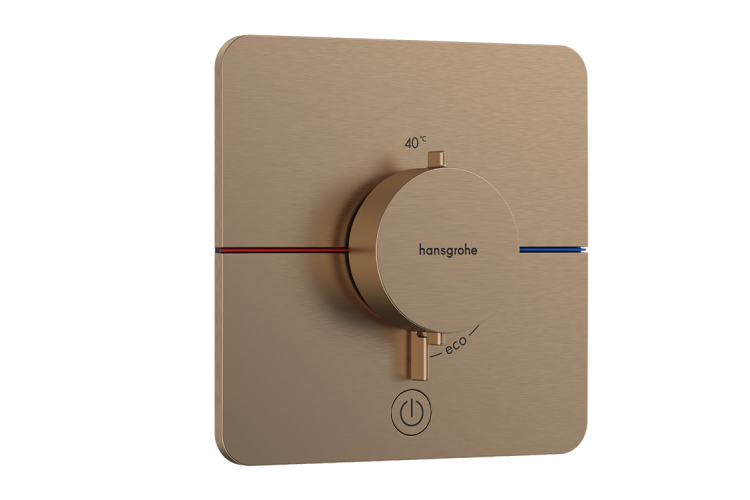 Термостат прихованого монтажу ShowerSelect Comfort Q HighFlow на 1 функцію, Brushed Bronze (15589140) image 1