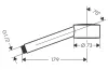 Ручний душ Axor One 75 1jet EcoSmart Stainless Steel Optic (48651800) image 2