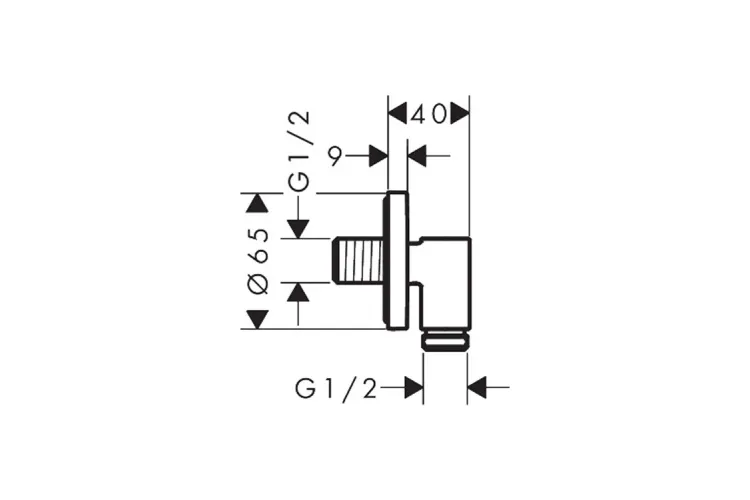 Шлангове під'єднання FixFit Fine S, Matt Black (28882670) зображення 3