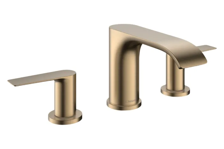 Змішувач Vivenis 90 для умивальника на 3 отвори з д/к pop-up, Brushed Bronze (75033140) зображення 1