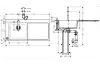 Кухонна мийка C51-F450-12 Сombi 1050x510 полиця ліворуч зі змішувачем Select Chrome (43228000) image 2