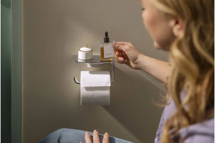 AddStoris S Тримач паперу з полицею, Chrome (41789000) image 3