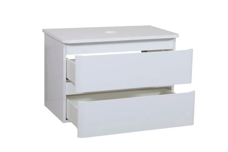Тумба АКЦЕНТ 100 см зі стільницею (консольна) біла зображення 4