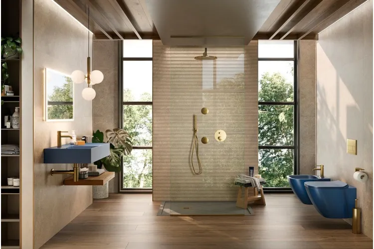 ROUND, Змішувач для умивальника 160 мм, керамічний картридж, d35 мм, аератор"plus", підключення 3/8", brushed gold (100306653) image 4