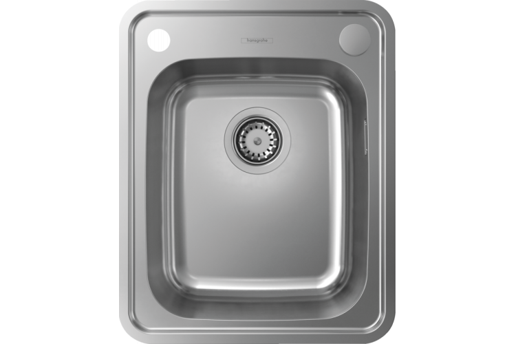 Кухонна мийка S412-F340 на стільницю 420х520 з сифоном automatic (43334800) Stainless Steel зображення 1