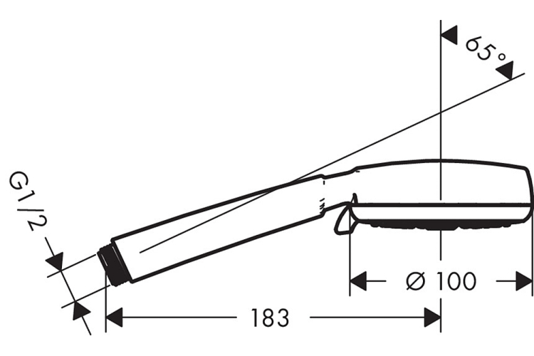 Ручний душ Crometta 100 Vario, білий/хром (26824400) image 3