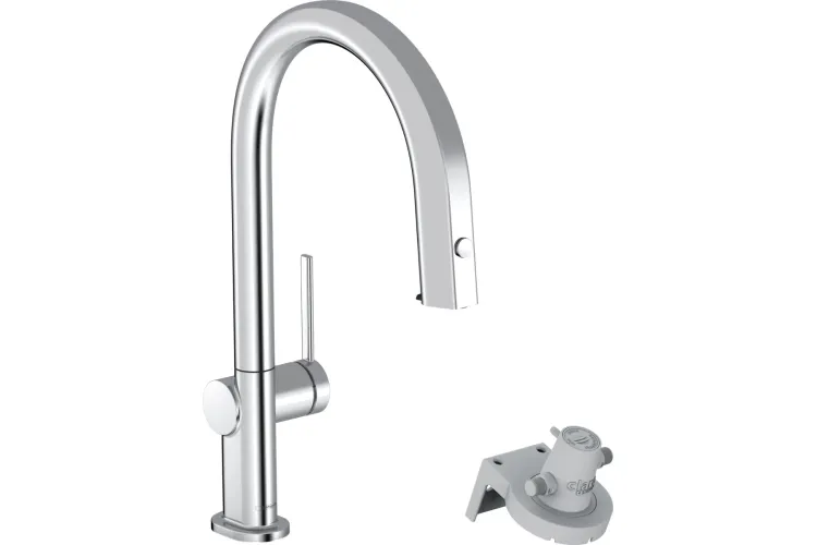 Змішувач Aqittura M91 FilterSystem 210 1jet pull-out кухонний (76803000) Chrome image 1