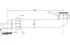 Подовжувач до сифона для кухонної мийки 1.1/2х1.1/2 HC13 зображення 2