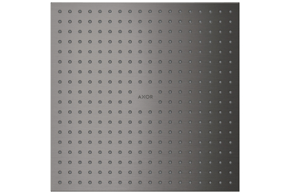 Верхній душ Axor 300х300 2jet монтаж зі стелі, Brushed Black Chrome (35321340)