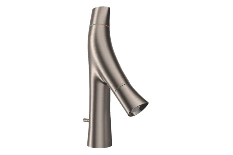 Змішувач Axor Starck Organic 80 для умивальника, Stainless Steel Optic 12010800 image 1