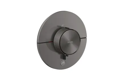 Термостат прихованого монтажу ShowerSelect ID Round HighFlow на 1 функцію, Brushed Black Chrome (36776340)