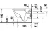 D-NEO Унітаз підвісний Rimless 54 см 2577090000 + сидіння 0021690000 (45770900A1) image 3