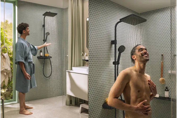 Душова система Activera Q 290/180 1jet EcoSmart ShowerTablet Select 360, MattBlack (28648670) зображення 6