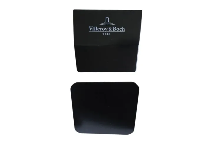 Кришка переливу і зливу Squaro Edge 12, Black Matt (U90954033) зображення 1