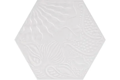 GAUDI WHITE 22x25 (шестигранник) (плитка для підлоги і стін)
