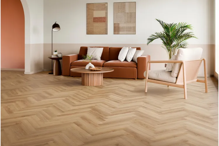 WAVE Herringbone K2207 Knotty Caramel 50.4х8.4 V4 32кл/АС5 8mm BerryAlloc (ламінат) image 2