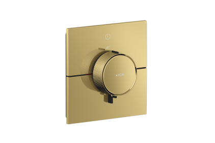 Термостат прихованого монтажу ShowerSelect ID Square на 1 функцію, Polished Gold Optic (36757990)