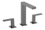 Змішувач Tecturis E EcoSmart+ push open для умивальника на 3 отвори, Brushed Black Chrome (73030340)