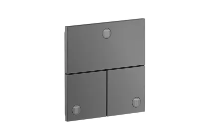 Перемикач ShowerSelect ID Square на 3 функції, Brushed Black Chrome (36780340)