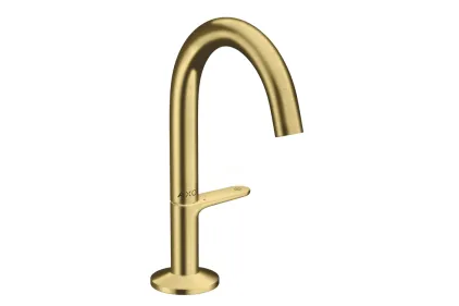 Змішувач One Select 140 для умивальника з донним клапаном push-open, Brushed Brass (48010950)