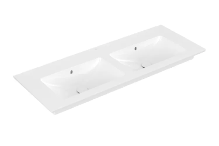VENTICELLO Умивальник меблевий подвійний 1300x500 мм б/о з переливом (4111DJR1) CeramicPlus зображення 1