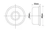 Розета маскуюча глибока 32 мм, F32 image 2