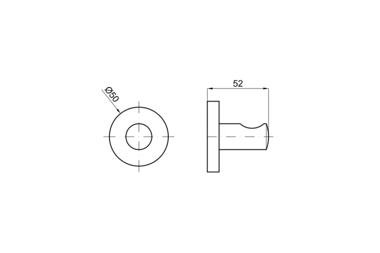 HOTELS, Гачок, brushed copper (100340428)  image 2