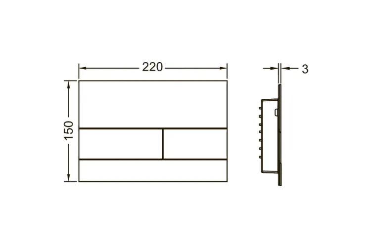 Панель змиву TECEsquare II Metal. PVD, червоне золото поліроване (9240841) image 4