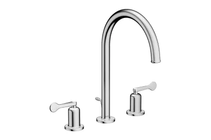 Змішувач Axor Archivio 190 Lever для умивальника на 3 отвори  Chrome 34029000