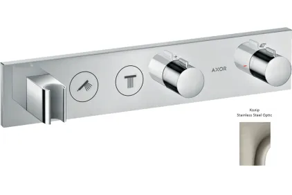 Термостат для 2-х споживачів Axor Select, прихованого монтажу, Stainless Steel Optic 18355800