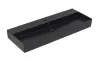 MEMENTO 2.0 Умивальник підвісний 1200x470 мм б/п Pure Black CP з отвором під змішувач (4A22CHR7) зображення 1