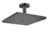 Верхній душ Raindance Select E 300 1jet Air EcoSmart з тримачем до стелі, Brushed Black Chrome (26251340) image 1