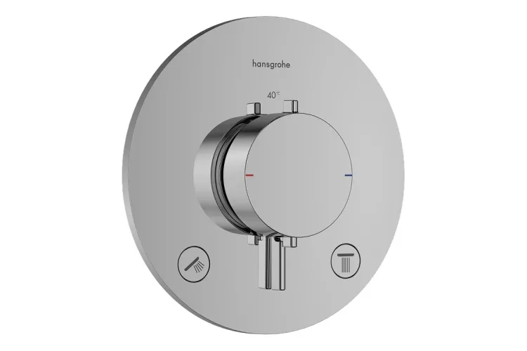 Термостат прихованого монтажу Ecostat Comfort S на 2 функції Chrome (33715000) image 1