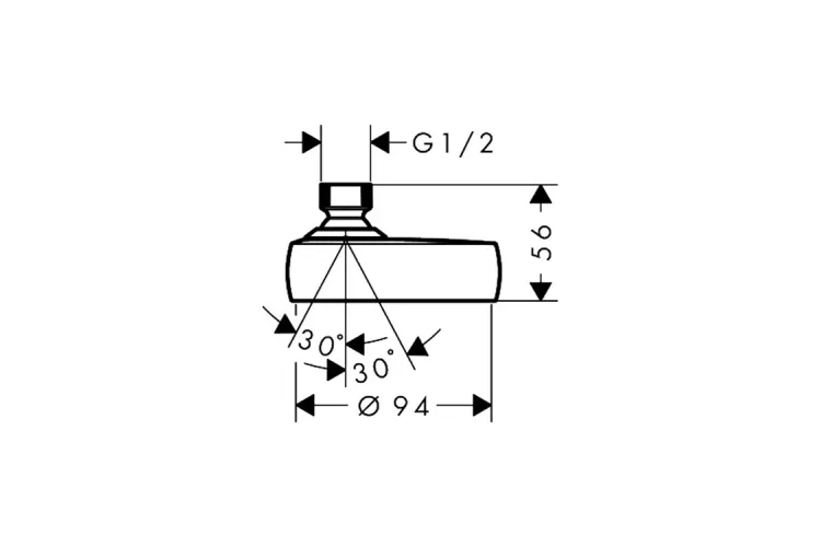 Верхній душ Activera S 95 2jet EcoSmar, Matt Black (28061670) зображення 6