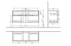 SUBWAY 3.0 Тумба під умивальник 127,2х57,6х46,2 см, Volcano Black (C60201VL) image 7