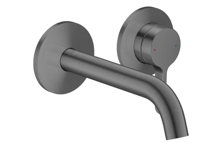 Змішувач AXOR One 160 для умивальника зі стіни, Brushed Black Chrome (48170340) image 1