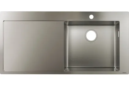 Кухонна мийка S715-F450 на стільницю 1x35d 1045х510 полиця ліворуч Stainless Steel (43306800)