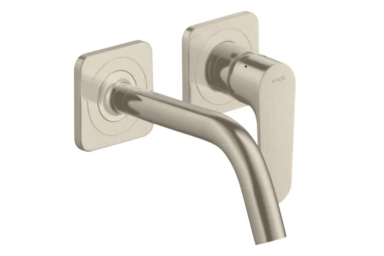 Змішувач Axor Citterio M 167 мм для умивальника зі стіни на 2 отвори  34113820, Brushed Nickel image 1