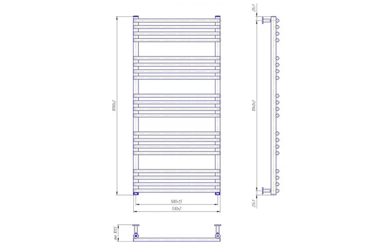 Рушникосушка INOX Преміум Турин 1090х530/500 image 4